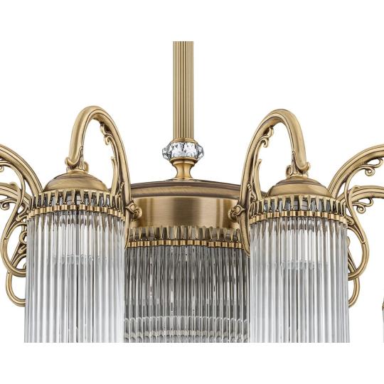 secesny medeny luster vila zamok kristalovy svetlo swarovski lampa klasicky elegantny luxusny spalna obyvacka osvetlenie.jpg